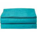 900 Thread Count 3 Piece Flat Sheet ( 1 Flat Sheet + 2- Pillow cover ) 100% Egyptian Cotton Color Turquise Blue Solid Size Full