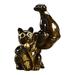 Creative Lucky Cat Figurine Feng Shui Statue Sculpture Wealth for Shop Shopwindow Decor Color Change Left