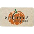 Mloabuc Fall Decor Door Mat 17x30 Inch Fall Farmhouse Pumpkin Patch Mat Fall Decorate Seasonal Fall Thanksgiving Country Floor Mat Switch Mat for Indoor Outdoor 17x30 Inch