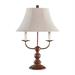 AHS Lighting L1458BN-U2 Bayfield Brown Table Lamp 26-Inch Natural Linen Shade