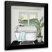 Medley Elizabeth 12x14 Black Modern Framed Museum Art Print Titled - Modern Black and White Bath I