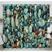 ECZJNT Natural Vintage Colorful Pebbles Blackout Window Curtain Drapery Panels 52x84 inch two Piece