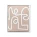 Society6 Molly Madfis Almost Makes Perfect Blush Squiggle White Framed Canvas Wall Art 24 x30