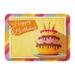 KDAGR Cake Birthday Cupcake Happy Creative Greeting Celebration Anniversary Doormat Floor Rug Bath Mat 23.6x15.7 inch