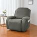 Yipa Elastic Slipcover Recliner Armchair Cover Plain Couch Cover Stretch Furniture Protector Gray 2 Seat