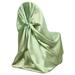 Efavormart Sage Green Silky Satin Universal Chair Covers Fits All Type of Chairs Event Dinning Slipcover For Wedding Party