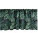 Ambesonne Palm Valance Pack of 2 Exotic Jungle Foliage Pattern 54 X18 Jade Green Navy Green
