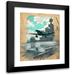 Anonymous 15x18 Black Modern Framed Museum Art Print Titled - Aeroplane Taking off from Aircraft Carrier (Between 1939 and 1946)