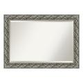 Amanti Art Silver Luxor Beveled Wood Wall Mirror 29.75 x 41.75 in.