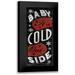 Grey Jace 12x24 Black Modern Framed Museum Art Print Titled - Baby Its Cold