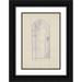 Reijer Stolk 11x14 Black Ornate Wood Framed Double Matted Museum Art Print Titled: Back of a Standing Naked Woman (1906)