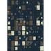 Ahgly Company Machine Washable Indoor Rectangle Transitional Night Blue Area Rugs 8 x 10