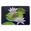 Betsy Drake Interiors Frog & Lily Door Mat 18x26