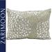 Zarimoon Silver Beaded Pillow Cover Crystals Handmade Toss Luxury Cushion Cover Embroidered Accent
