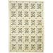 6 X 9 Rug Wool Cream Modern Hand Tufted French Floral Room Size Carpet