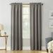 Sun Zero-Sun Zero Hayden Energy Saving Blackout Rod Pocket Curtain Panel Single Panel40x63-Grey