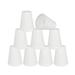 Aspen Creative 32080-9 Small Hardback Empire Shape Chandelier Clip-On Lamp Shade Set (9 Pack) Transitional Design in Off White 4 bottom width (2.5 x 4 x 5 )