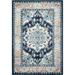 Dakota Collection Geometric Transitional Polypropylene Power Loom Area Rug Navy - 7 ft. 6 in. x 9 ft. 6 in.