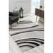 Rug Branch Contemporary Abstract Lines Grey Black Indoor Area Rug - 5x7