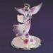 Glass Baron Lavender Angel with Bible Glass Figurine