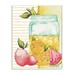 Stupell Industries Iced Lemonade Pitcher Abstract Pink Lemon Fruit Wall Plaque by Elizabeth Medley