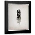 Van Swearingen Debra 15x18 Black Modern Framed Museum Art Print Titled - Feather I BW