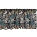 Ambesonne Floral Valance Pack of 2 Flowers Hearts and Birds 54 X18 Dark Blue Grey and Multicolor