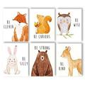 Throwback Traits Woodland Nursery Decor - Baby Room Decor Animal Pictures for Nursery Woodland Decor Baby Wall Decor Nursery Wall Decor Nursery Wall Art for Boys and Girls Set of 6 Ã¢â‚¬â€œ 8x10