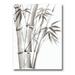 Designart Palm Bamboo Detail On White III Traditional Canvas Wall Art Print