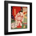 Tsukioka Yoshitoshi 18x24 Black Modern Framed Museum Art Print Titled - Fire in the Lamp Stand (1878)