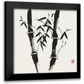 Rae Nan 15x15 Black Modern Framed Museum Art Print Titled - Bamboo Collection VII