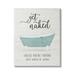 Stupell Industries Funny Get Naked Phrase Vintage Blue Tub Bathroom 16 x 20 Design by Natalie Carpentieri