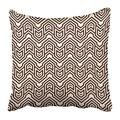 ECCOT Brown with Arrows and Pointers Chevrons Mini Angle Brackets Zigzag Lines Simple Boho Pillowcase Pillow Cover 16x16 inch