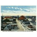 Key West Florida Aerial View US Naval Station and Custom House (16x24 Giclee Gallery Art Print Vivid Textured Wall Decor)