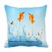 ECZJNT Goldfish is jumping out of the water Pillow Case Pillow Cover Cushion Cover 20x20 Inch