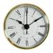 Round Quartz Clock Fit-up Insert Battery Operated Modern Style Roman Numeral