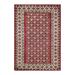 One of a Kind Hand Made Tribal Oriental Wool Area Rug Red 4 X 6