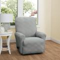 Collections Etc Double Diamond Stretch Furniture Cover Gray Recliner