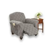 Collections Etc Double Diamond Stretch Furniture Cover Gray Recliner