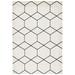 SAFAVIEH Tulum Carmella Geometric Area Rug 4 5 x 6 5 Ivory/Black