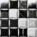 Ludlz Black and White Geometric Throw Pillow Case Square Cushion Cover Soft Waist Rest