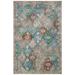 SAFAVIEH Luxor Collection LUX329A Ivory / Turquoise Rug