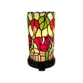 Amora Lighting 10 in. Tall Tiffany Style Floral Mini Table Lamp