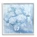 Stupell Industries Puffy Blue Hydrangea Flower Bouquet Patterned Vase Painting White Framed Art Print Wall Art Design by Debi Coules