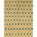 Ahgly Company Indoor Rectangle Abstract Cinnamon Brown Abstract Area Rugs 2 x 5
