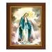 10 1/2 x 12 1/2 Walnut Finished Beveled Frame with 8 x 10 Our Lady of Grace