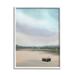 Stupell Industries Lone Floating Dock Serene Lake View Pastel Sky Painting White Framed Art Print Wall Art Design by Amy Hall