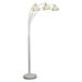 Dale Tiffany 3-Light Metal & Art Glass Floor/Torchiere Lamp in White