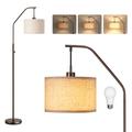 DEWENWILS 68 inch Bronze Vintage Dimmable Arc Floor Lamp for Living Room Metal Modern Farmhouse Standing Lamp with 10W LED Bulb for Bedroom Office