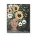 Stupell Industries Girl Wearing Flower Crown Yellow White Blossoms Painting Painting Gallery Wrapped Canvas Print Wall Art Design by Amanda Hilburn